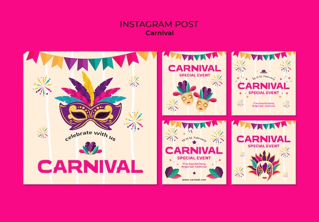 PSD instagram-berichten over carnavalsviering