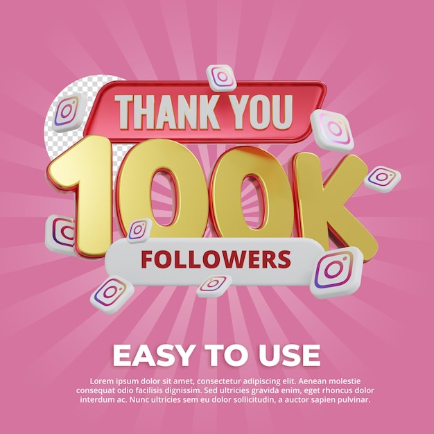 Instagram Dziękuję 100 000 Obserwujących