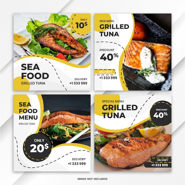 Instagram Feed Post Bundle Food Template