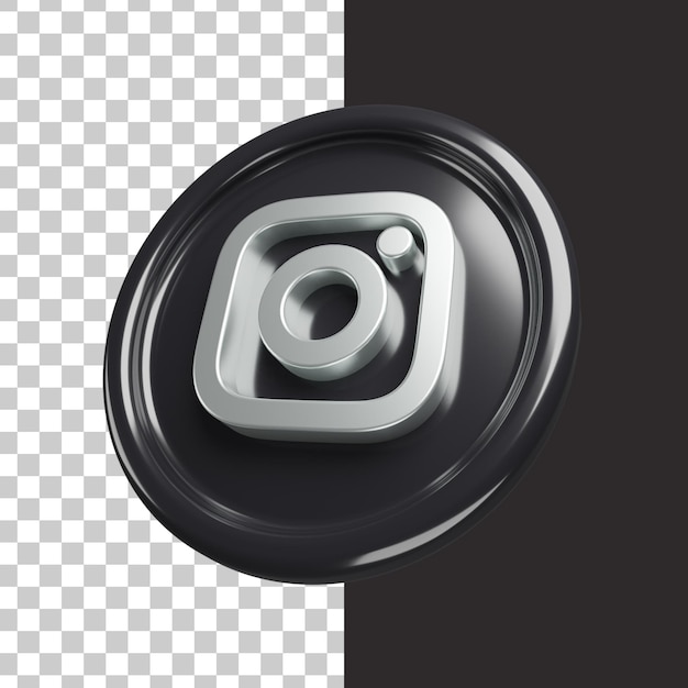 PSD instagram-logo 3d