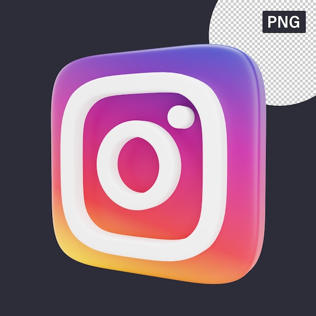 PSD instagram logo design