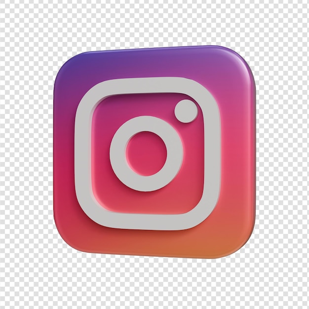 Instagram-logo in 3D