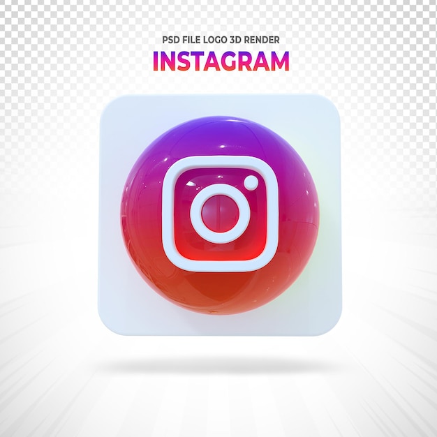 Instagram Logo Sosial Media 3d Balon