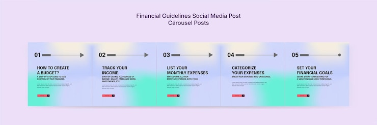 PSD instagram marketing templates for financial platforms