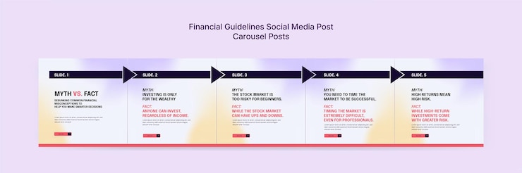 PSD instagram marketing templates for financial platforms