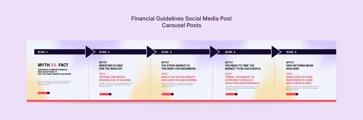 PSD instagram marketing templates for financial platforms