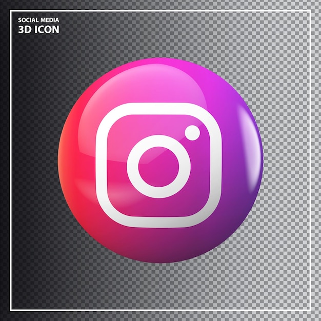 PSD instagram-pictogram 3d