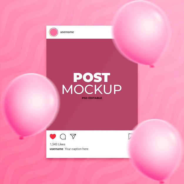 Instagram Post Celebration Mockup