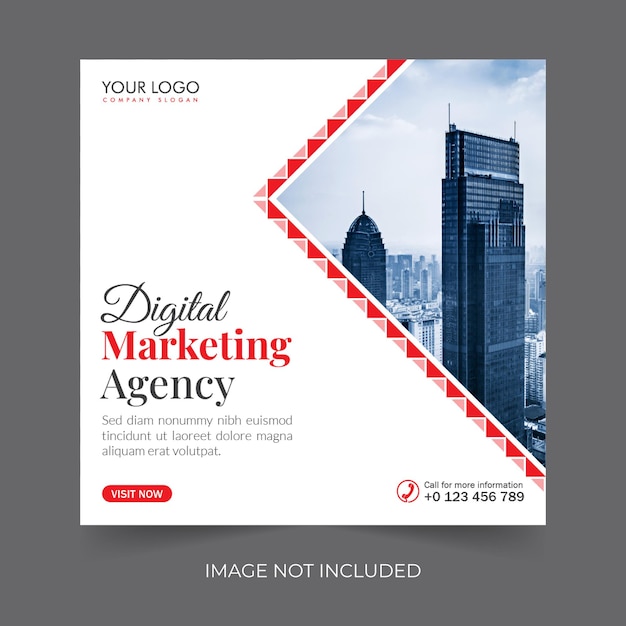 Instagram post design digital marketing corporate social media post live webinar or Facebook post