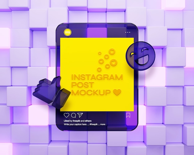 Instagram post frame mockup