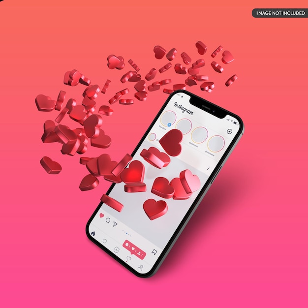 PSD instagram post mockup 디자인