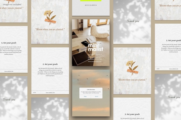 Instagram post mockup nieuwe grootte sociale media lay-out sjabloon interface branding
