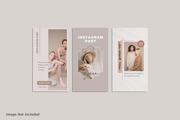 Mockup post instagram premium psd