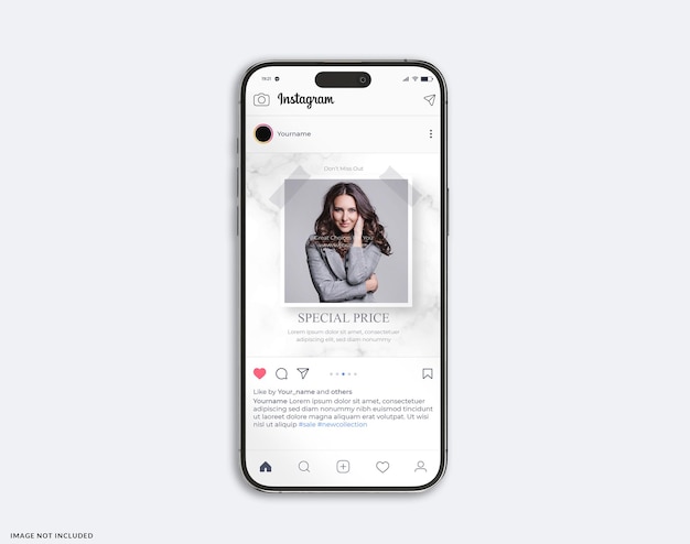 instagram post mockup