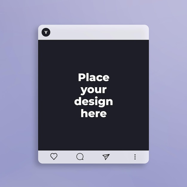 PSD instagram post presentation mockup