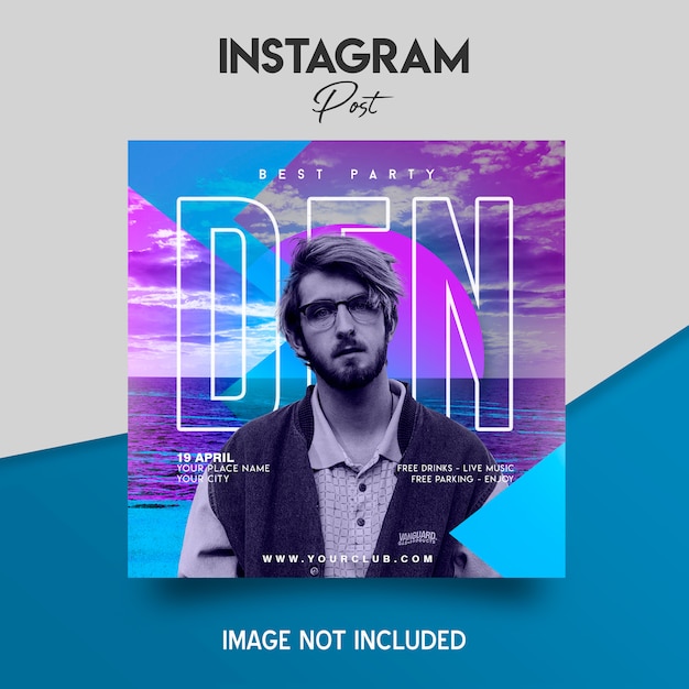 PSD instagram post template