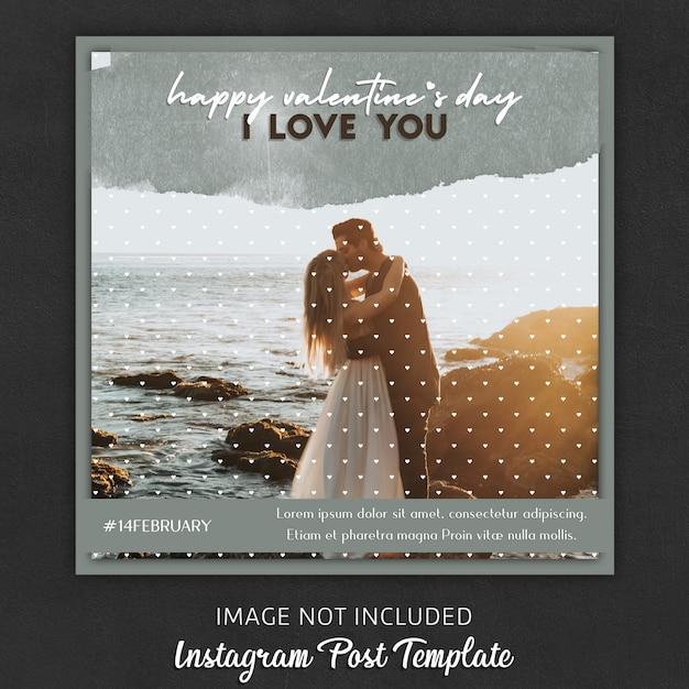 Instagram post templates for valentine’s day