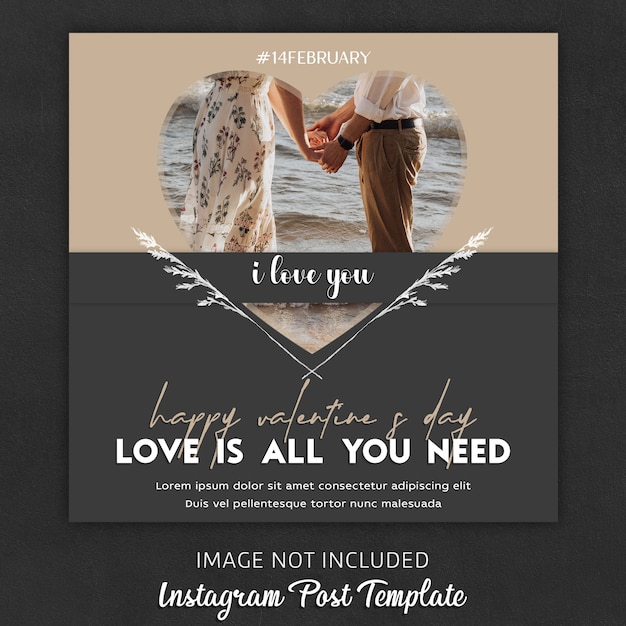 Instagram post templates for valentine’s day