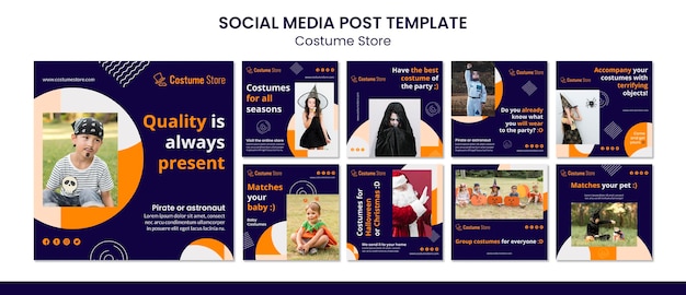 PSD instagramはハロウィーンの衣装のコレクションを投稿します