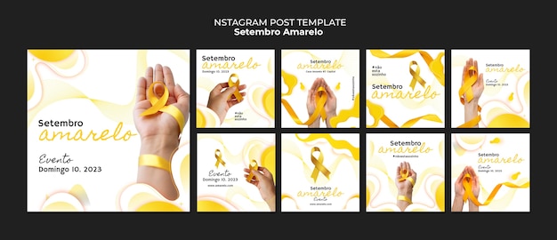 PSD instagram-posts van setembro amarelo