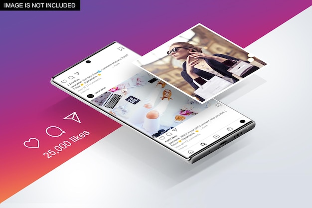 Instagram  presentation mockup design