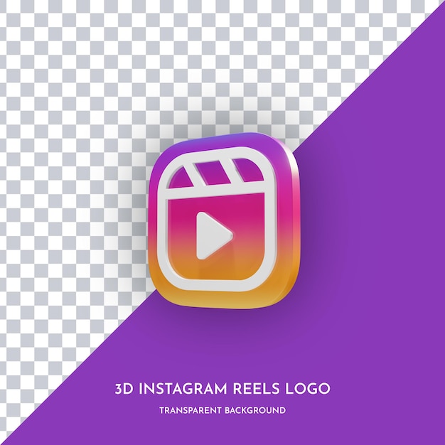 PSD instagram reels 3d style icon