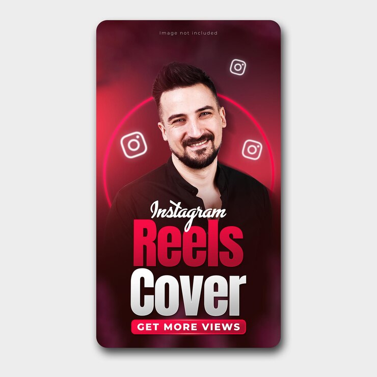PSD instagram reels omslag sjabloon