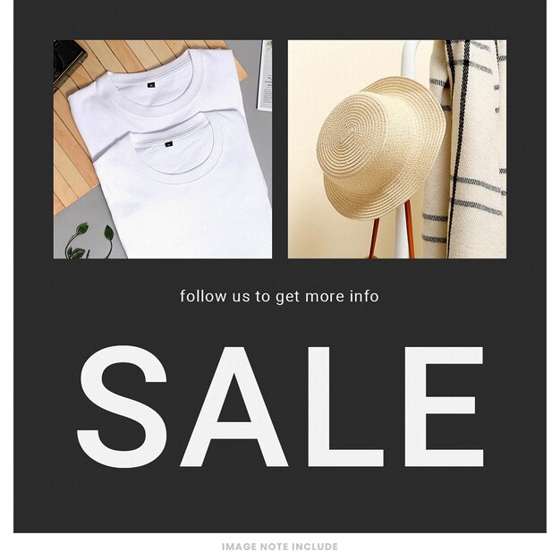 PSD instagram sale design post square template psd