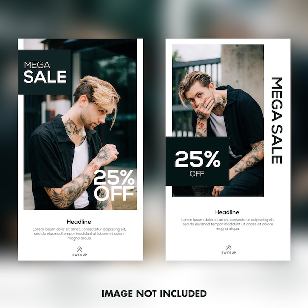 instagram sale social media banner template