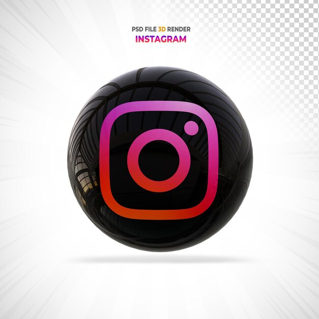 PSD instagram social media icons logos