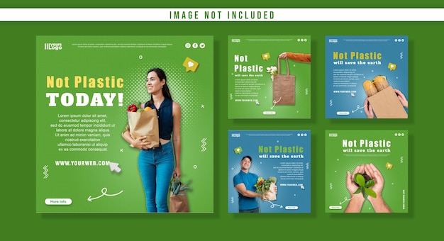 Instagram social media post collection for zero waste