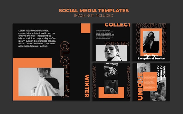 PSD instagram social media post templates online sale