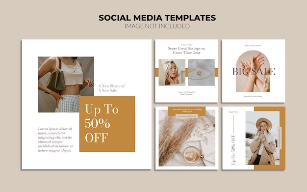 Instagram social media post templates