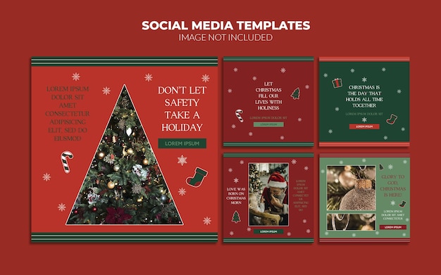 PSD instagram social media post templates