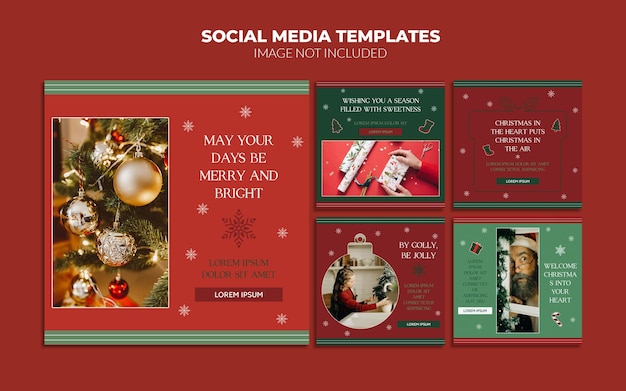 PSD instagram social media post templates