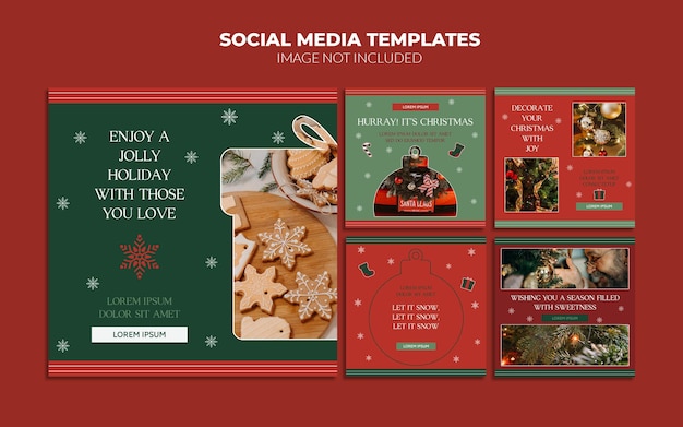 Instagram social media post templates