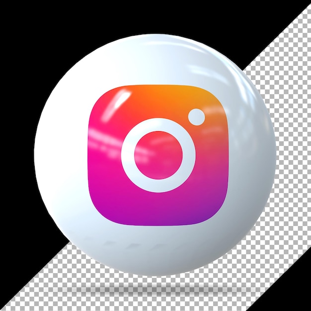 Instagram sociale media 3d-ballonstijlen