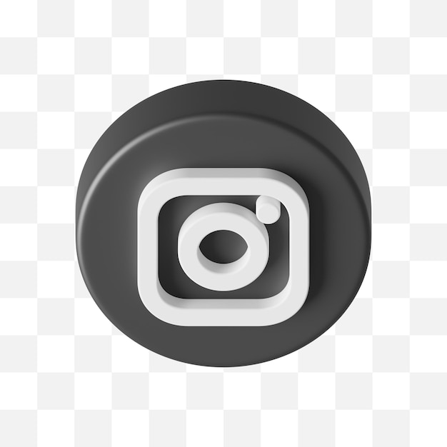 PSD instagram sociale media pictogram 3d