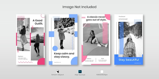 PSD raccolta di storie su instagram