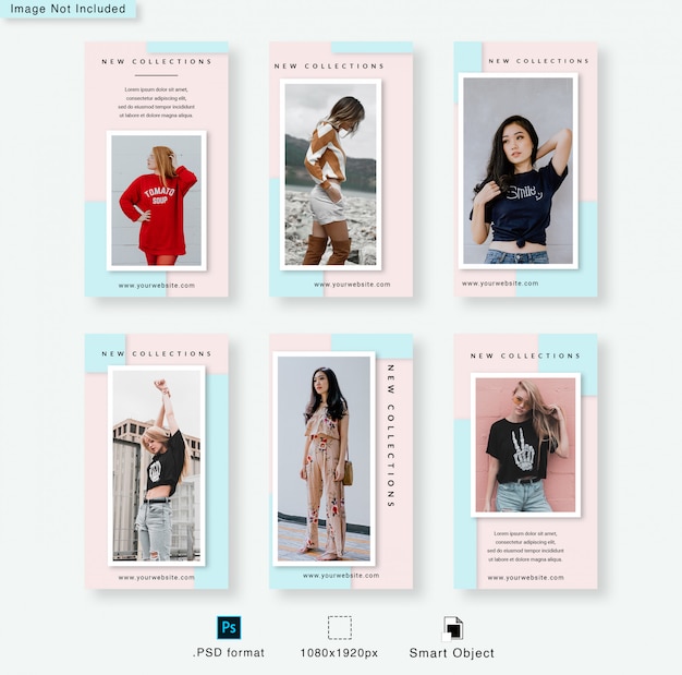 instagram stories template