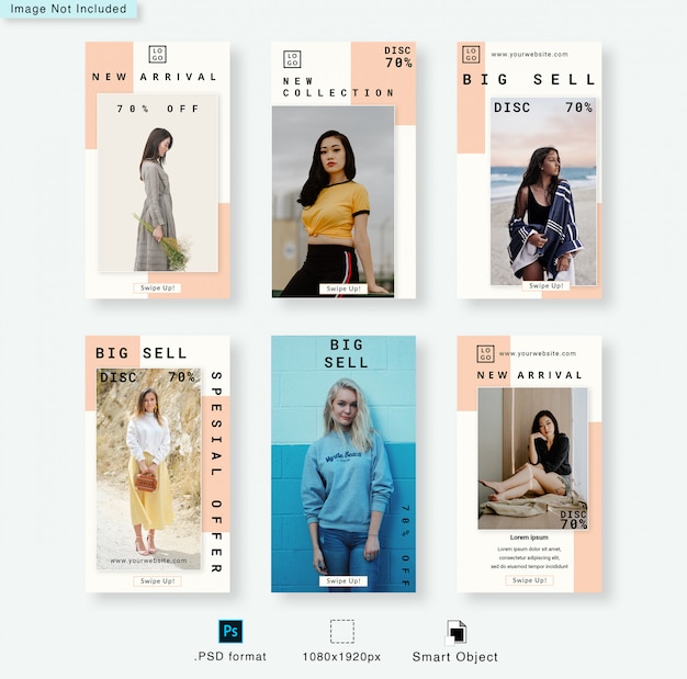 instagram stories template
