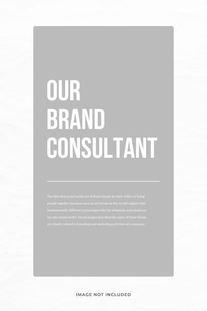instagram stories with minimalist template psd design