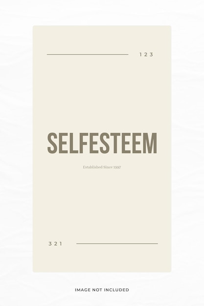 instagram stories with minimalist template psd design