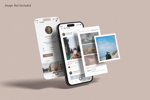 PSD instagram story and post mockup