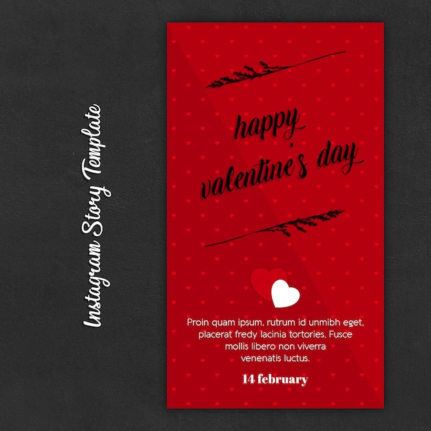 Instagram story templates for valentine’s day