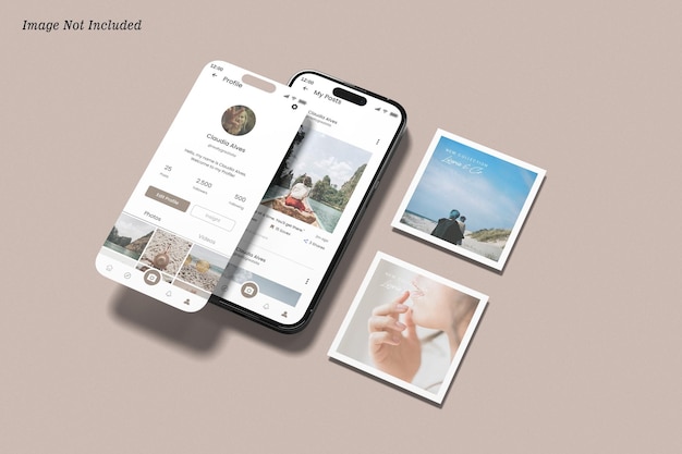 Instagram-verhaal en post mockup