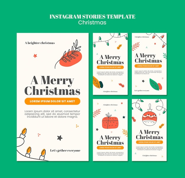 Instagram-verhalencollectie voor Kerstmis