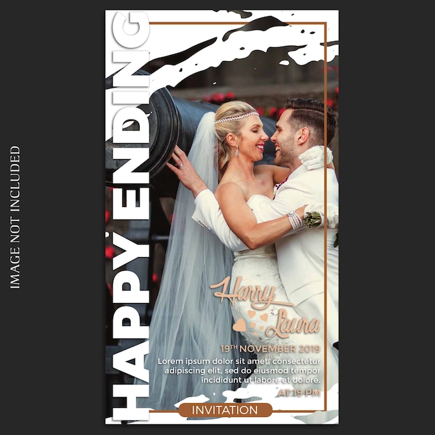 Instagram  wedding stories template