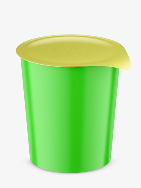 Instant food cup mockup