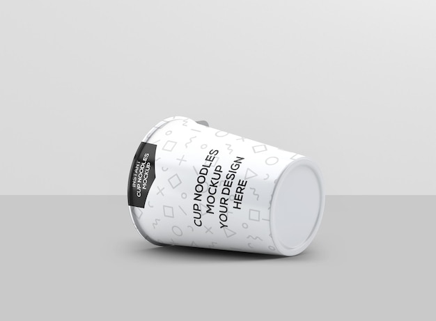 PSD instant food cup mockup